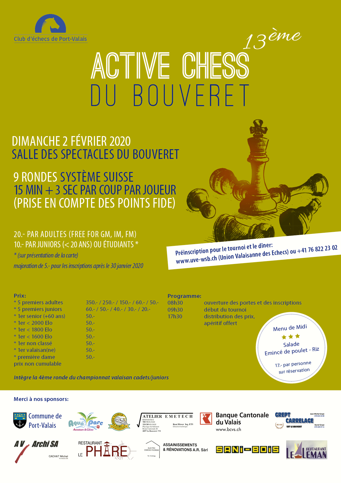 Affiche 13eme Active Chess